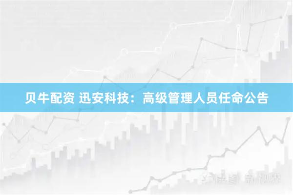 贝牛配资 迅安科技：高级管理人员任命公告